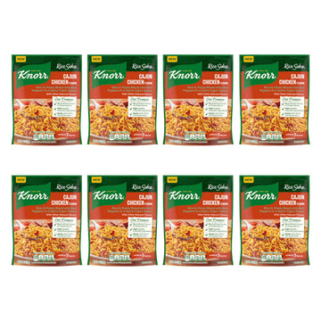 Knorr Rice Sides Cajun Chicken Flavor Rice, 8 ct, 5.8 oz, No Artificial Flavors or Preservatives, 100% U.S. Grown Rice