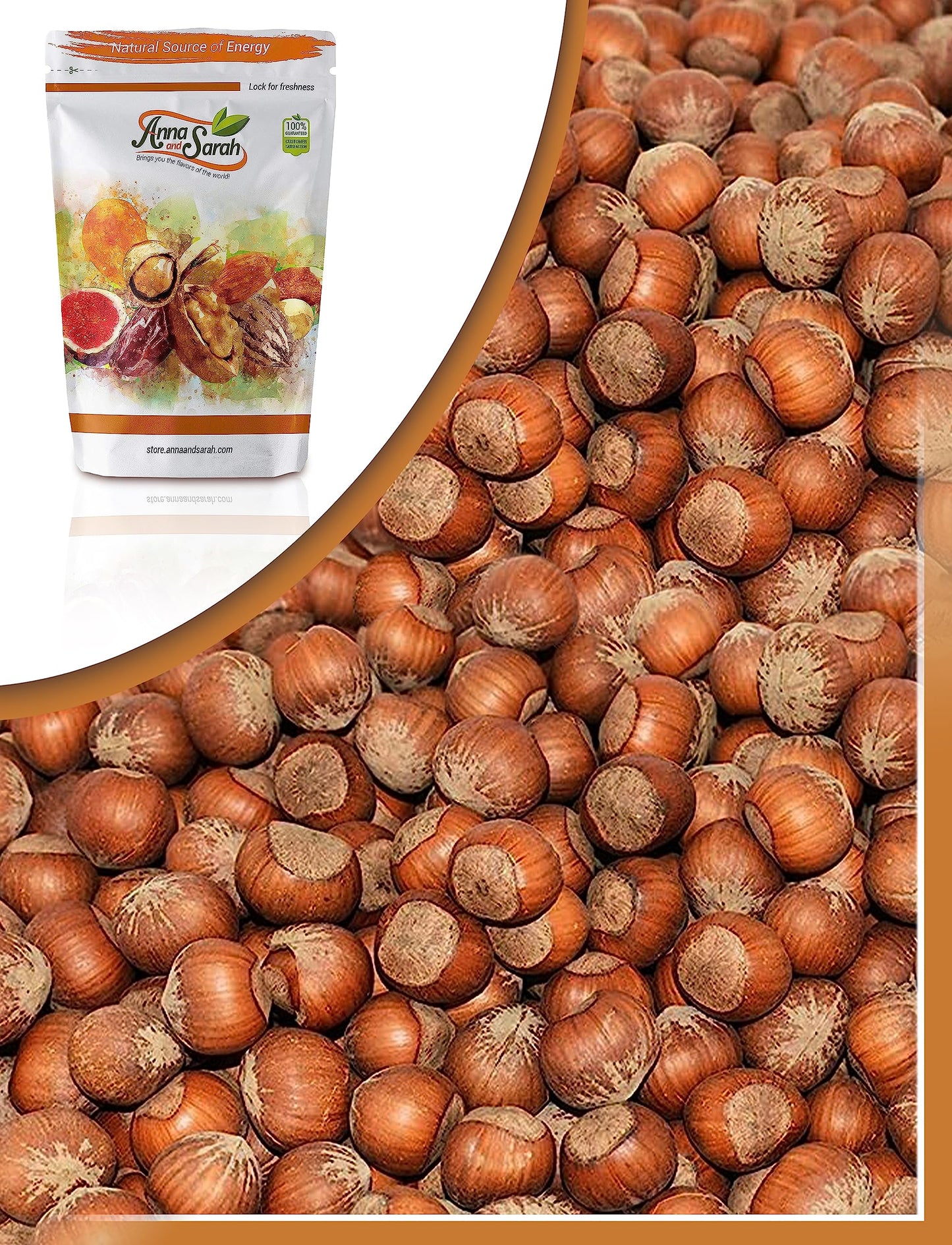 Anna and Sarah Large Oregon Hazelnuts in Shell (2.5 Lbs)