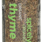 Spicely Organic Thyme 0.60 Ounce Jar Certified Gluten Free