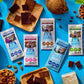 Blue Stripes Whole Cacao Almond Butter Dark Chocolate Bar, 2.1 OZ