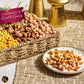 Nut Cravings Gourmet Nut Gift Basket - 2.5 lbs Seagrass Tray with Ribbon - 8 Assortments for Thanksgiving and Christmas