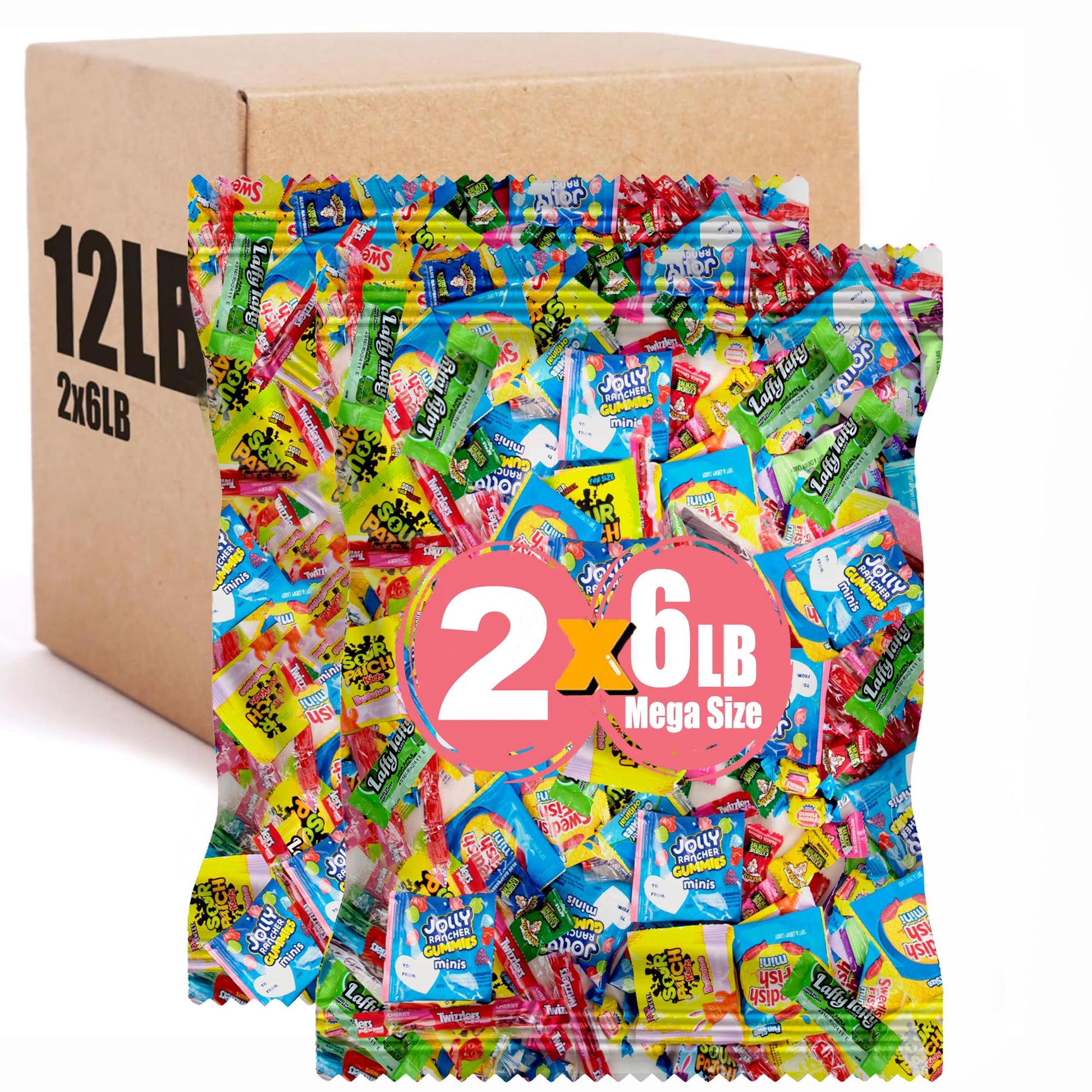Halloween Candy Variety Pack Bulk - 12 LB Assorted Candy Mix | Individually Wrapped Candies for Goodie Bags  Party Favors  Kids Events  Offices & Holidays | Mixed Fruit Gummy Flavor