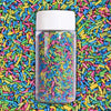 Confect Neon Rainbow Sprinkles Mix - Custom Blend Jimmies for Cake, Cupcake & Cookie Decorating - Edible Multicolor Toppings for