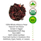 Hibiscus Tea 1LB (16Oz) 100% CERTIFIED Organic Hibiscus Flowers Herbal Tea (WHOLE PETALS)  Caffeine Free in 1 lbs. Bulk Resealable Kraft BPA free Bags from U.S. Wellness