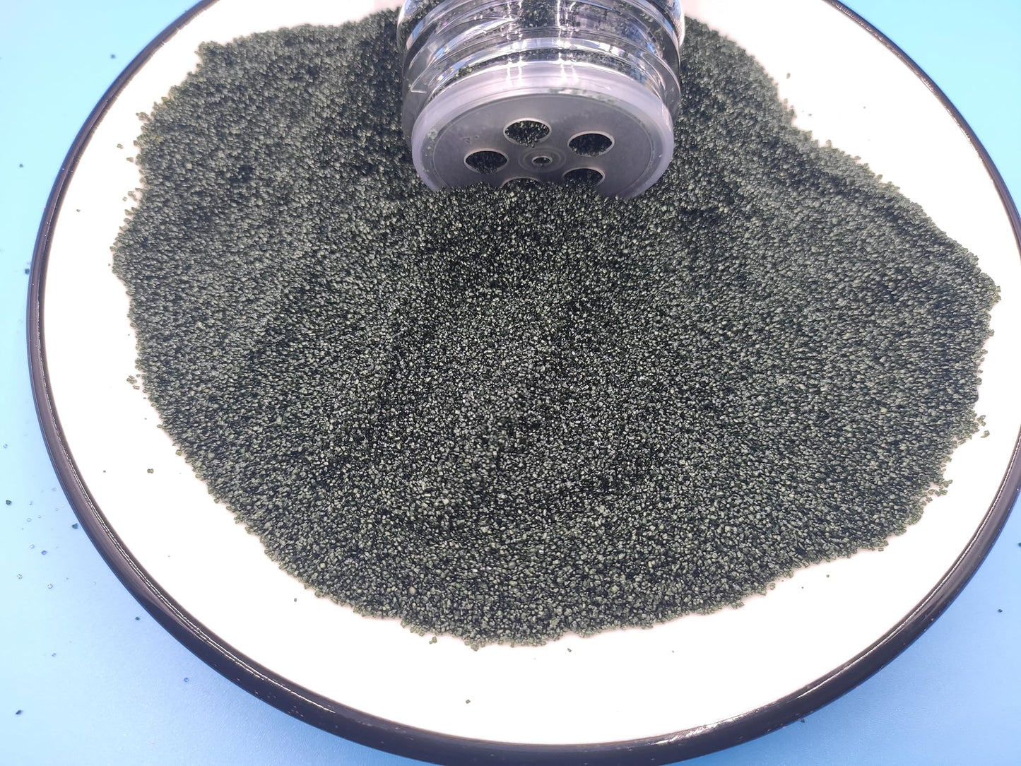 Edible 5 Ounce Fine Decorative Black Sanding Sugar Sprinkles For Baking, Sparkling Crystals For Cakes, Cookies, Cupcakes, Ice Cr