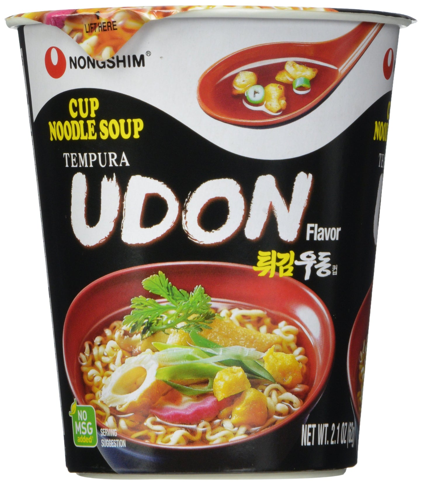 Nongshim Cup Noodle Soup, Tempura Udon, 2.1 Ounce (Pack Of 6)