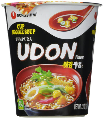 Nongshim Cup Noodle Soup, Tempura Udon, 2.1 Ounce (Pack Of 6)