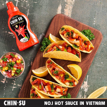 The Original Vietnamese Chili Sauce, CHIN-SU Sweet Sriracha Chili, Organic Pasta, Pizza, Rippen Chili Garlic Hot Sauce, Salsa Ho