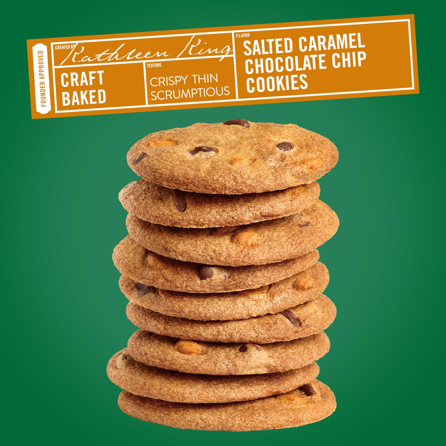 Tate'S Bake Shop Salted Caramel Chocolate Chip Cookies, Limited Edition, 4 - 7 Oz Bags