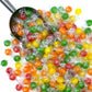 Sour Balls Hard Candy - 1 Pound Individually Wrapped - Bulk Assorted Fruit Candies - Orange, Lemon, Strawberry, Cherry, Green Ap