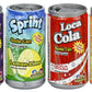 Set Of 12 - .25Oz Mini Soda Can Fizzy Candy! - Goody Bag Filler - Party Favor - 4 Assorted Flavors!