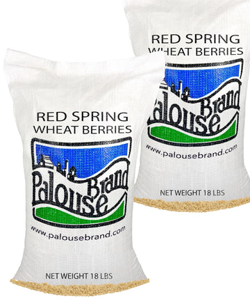 Palouse Brand Certified Glyphosate Residue Free Hard Spring Wheat Berries | 36 Lbs | Family Farmed In Washington State | Non-Gmo Project Verified | Certified Kosher Parve | Field Traced
