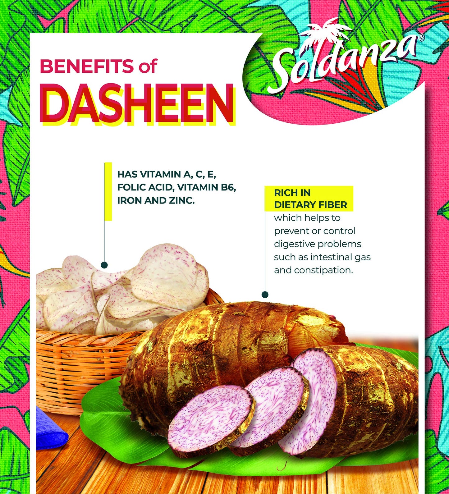Soldanza Dasheen Chips, 1.6 Ounce (Pack of 24)