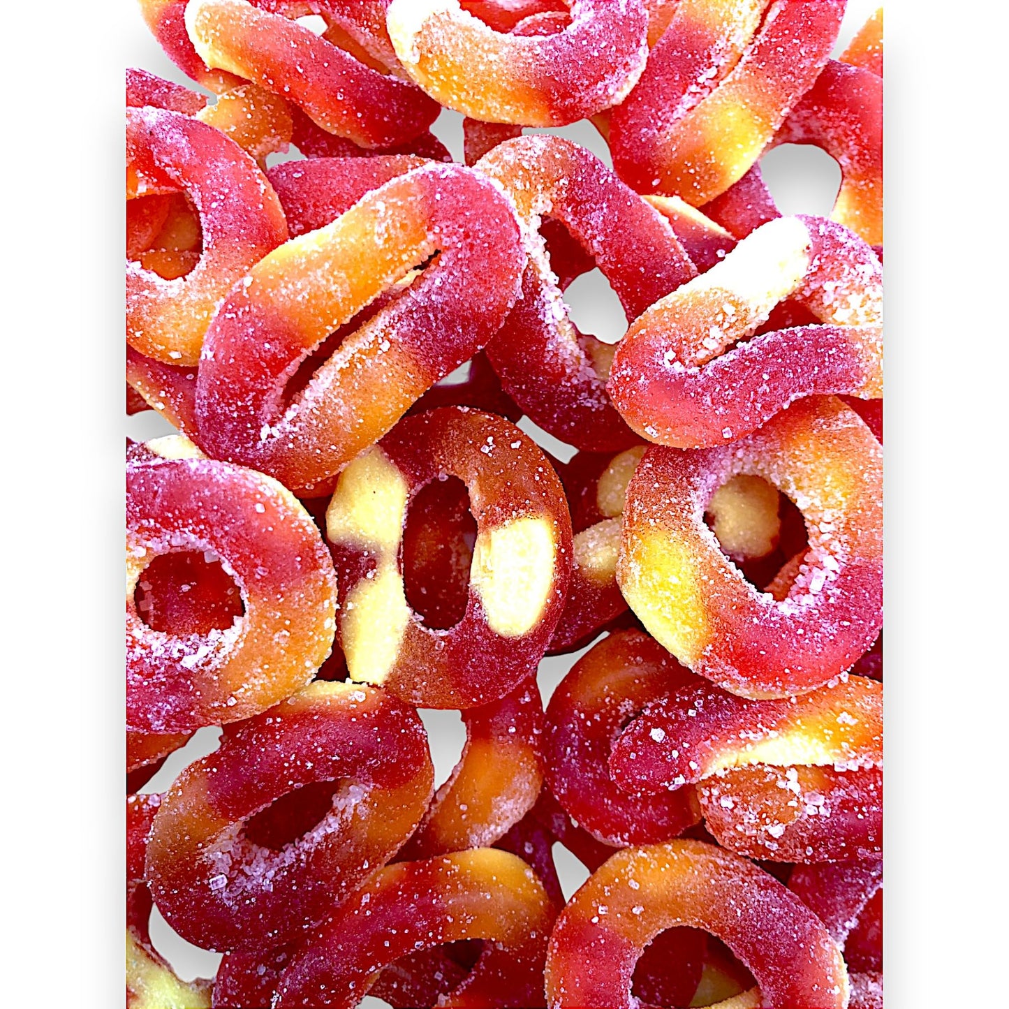 Premium Peach Rings -1.5 Lbs Delicious Peach Flavor Soft Sweet Gummy Rings In Resealable Bag, Perfect For Snacks, Parties And Gi