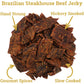 Lone Star Brazilian Steakhouse Flavored Beef Jerky - 1 Pound Resealable Bag - Hickory Smoked Handcrafted Flavor - High Protein Healthy Meat Snack