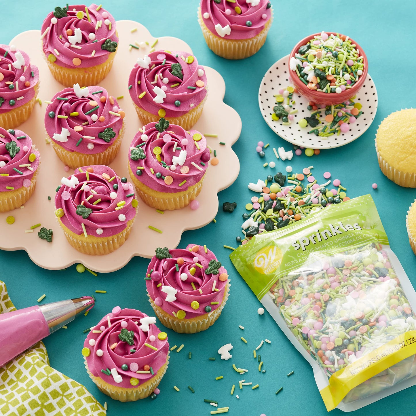 Wilton Cactus And Llama Sprinkles Mix, 10 Oz