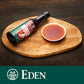 Eden Hot Pepper Toasted Sesame Chili Oil, Unrefined Expeller Pressed, 5 Oz Amber Glass Bottle