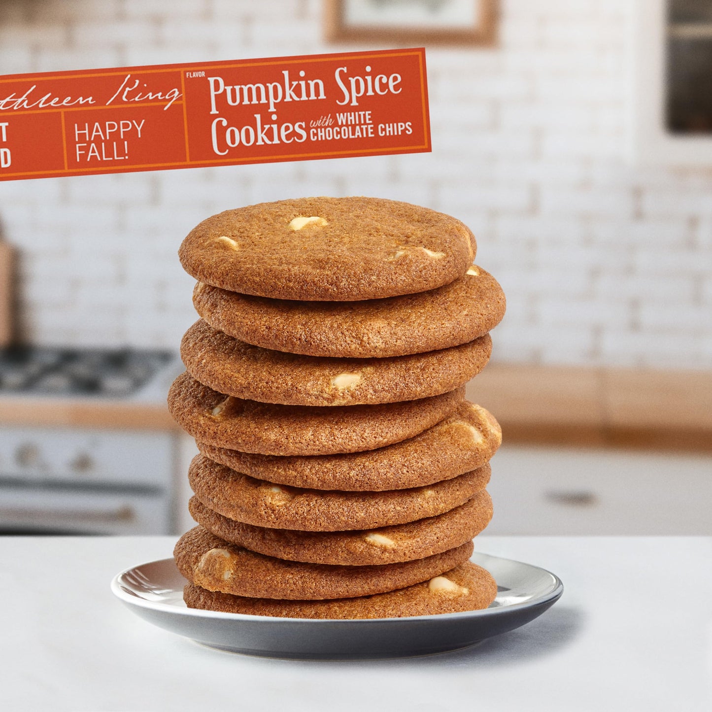 Tates Bake Shop Pumpkin Spice Cookies with White Chocolate Chips  Limited Edition  6.5 oz