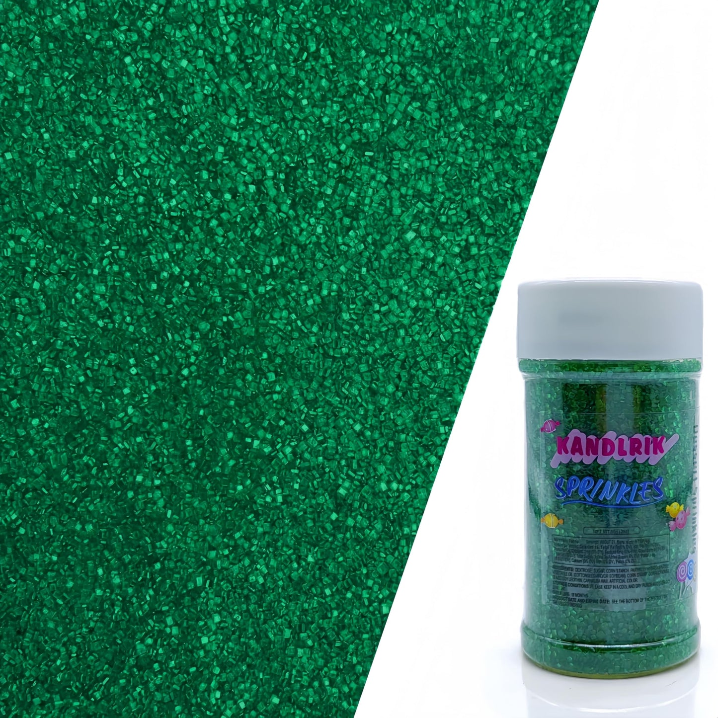 Edible Sanding Sugar Sprinkles for Cookie Decorating, Sugar Sprinkle Mix For Celebration Cakes, Cupcakes, Cookies, 3OZ (Dark Gre