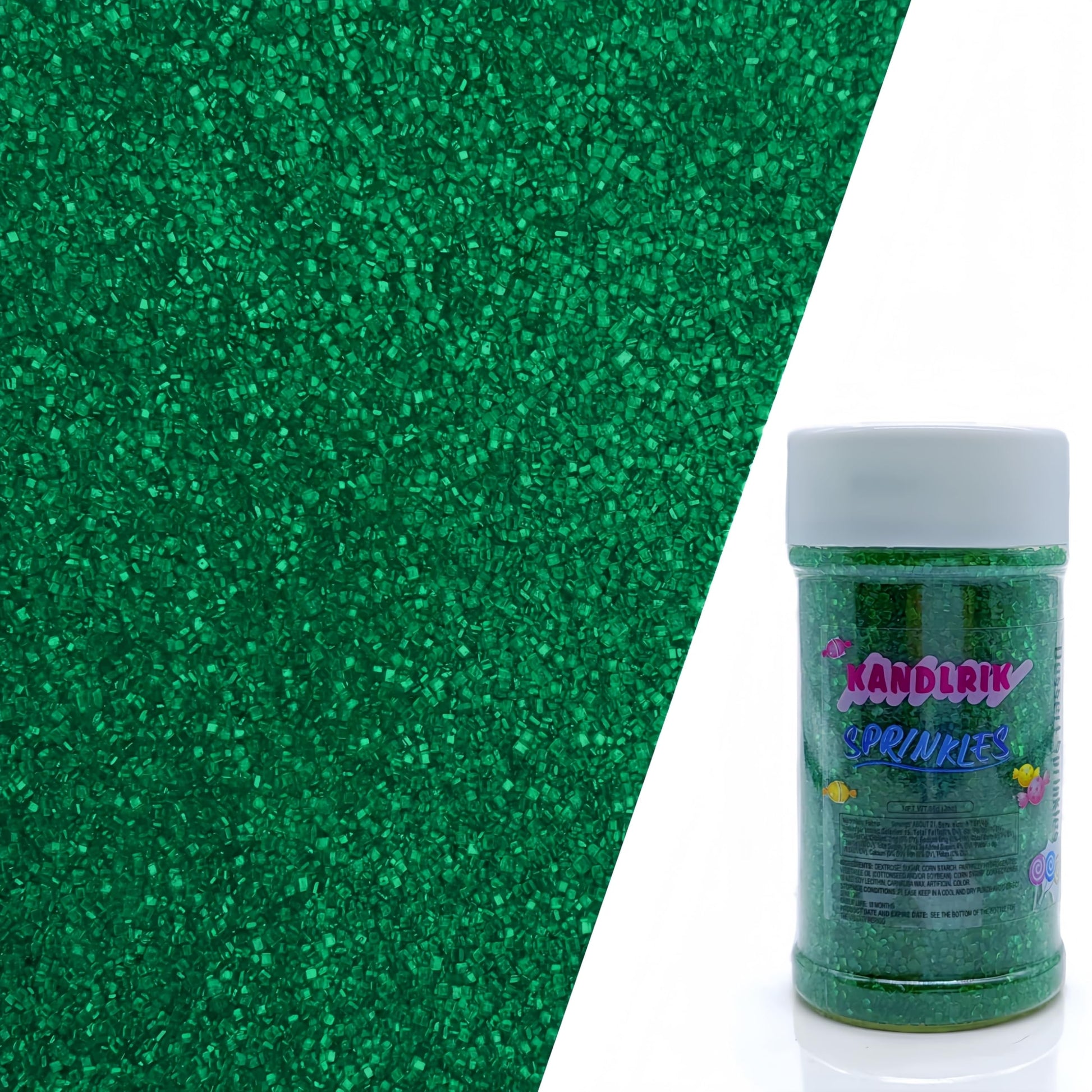 Edible Sanding Sugar Sprinkles for Cookie Decorating, Sugar Sprinkle Mix For Celebration Cakes, Cupcakes, Cookies, 3OZ (Dark Gre