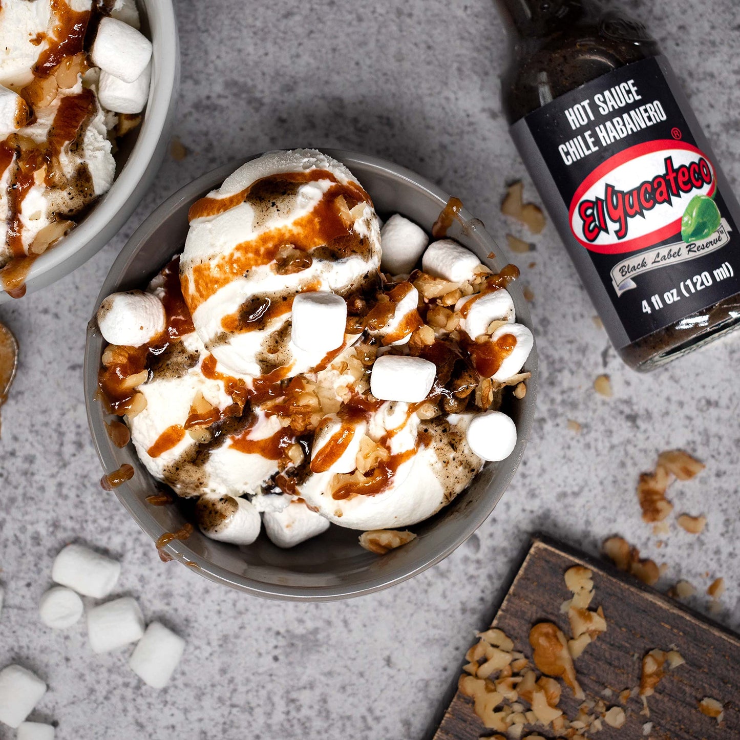 El Yucateco Black Label Reserve Habanero Sauce, 4 Oz., 6 Pack, 5,000 Average Scoville Units, Gluten Free, Sugar Free