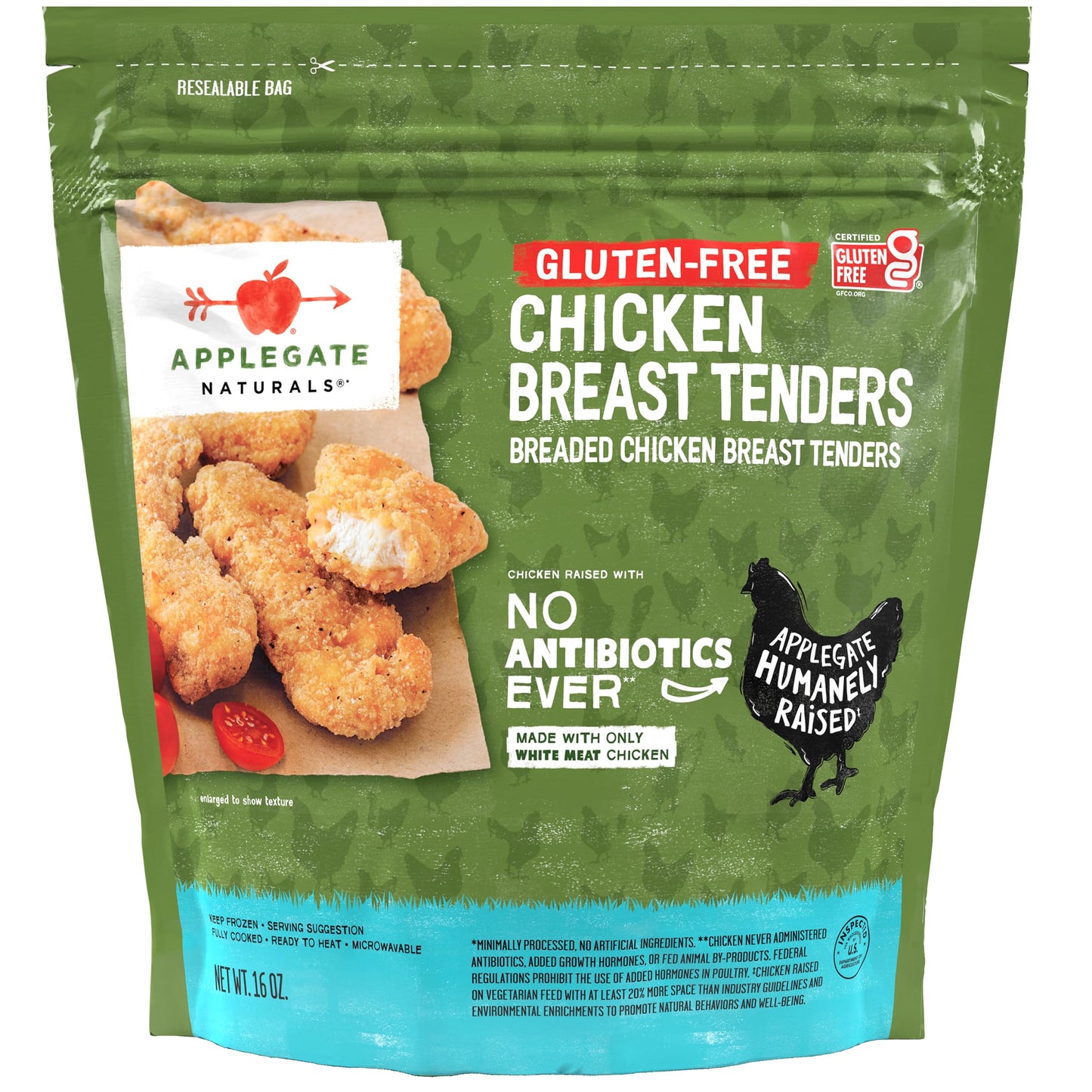 Applegate Natural Gluten-Free Breaded Chicken Breast Tenders (Frozen)