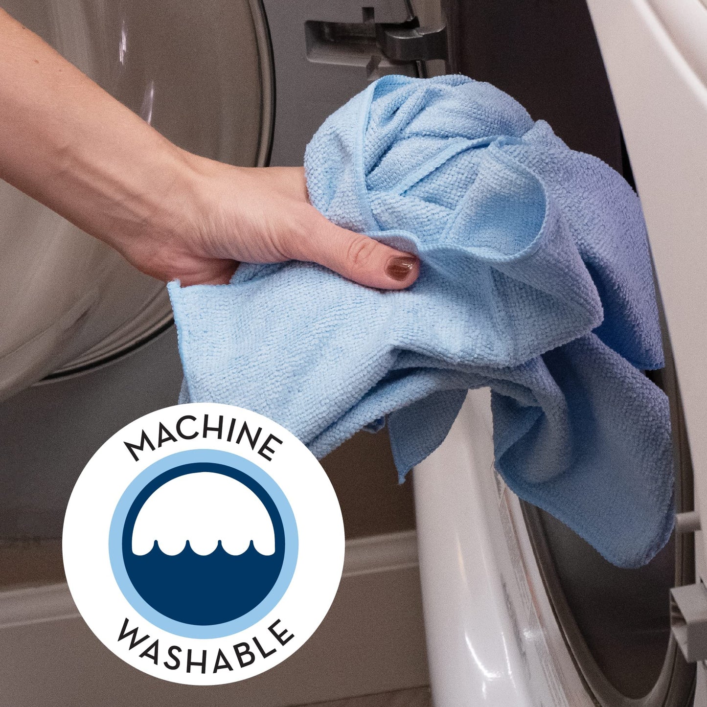 S&T Inc. Microfiber Cleaning Cloth For Home, Bulk Cleaning Towels For Housekeeping, Reusable And Lint Free Cloth Towels For Car,