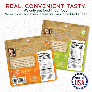 Wild Zora Paleo Freeze Dried Meals For Backpacking & Camping - Healthy Gluten Free & Grain Free Camping Meals/Backpacking Food + No Added Sugar - Great For Travel (Aip 4-Pack)