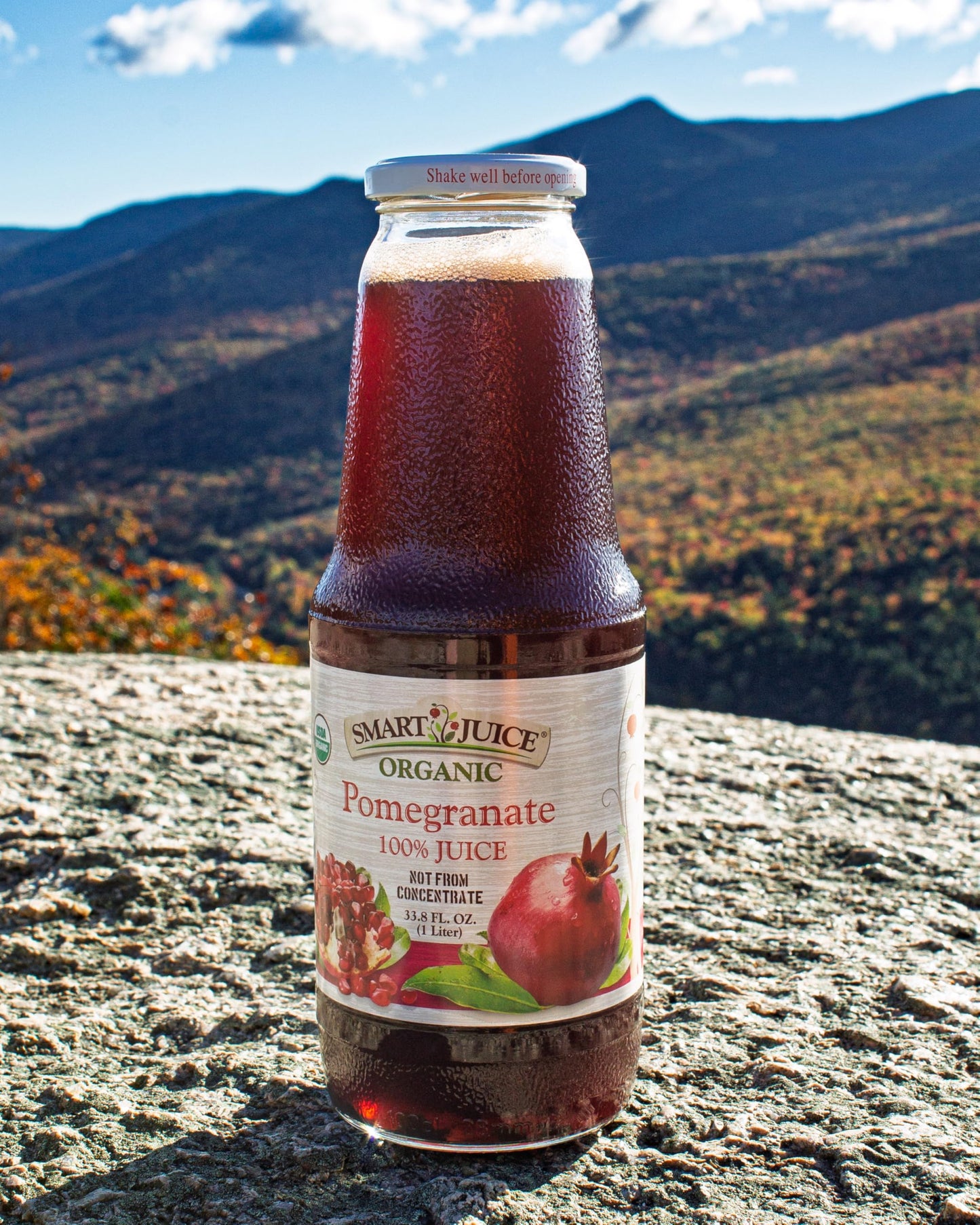 Smart Juice Organic Pomegranate Juice - 33.8 Fl Oz (1L) - (Case Of 6)