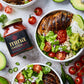 Mina Harissa Hot Sauce, Gourmet Moroccan Heat, Homestyle Spicy Red Chili Harissa Paste With Tangy Twist, 10 Oz (Pack Of 6) Harissa Sauce, Excite Your Senses With Mina Harissa Seasoning