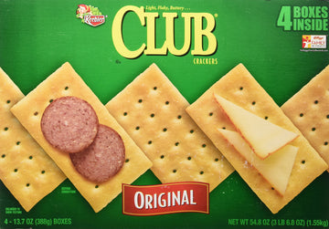 Keebler Original Club Crackers Four 13.7 Oz. Boxes