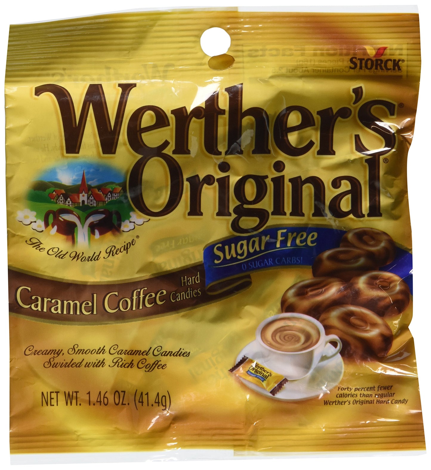 Werther'S Original - Sugar Free - Caramel Coffee Hard Candies (Pack Of 3) (3 Bags)
