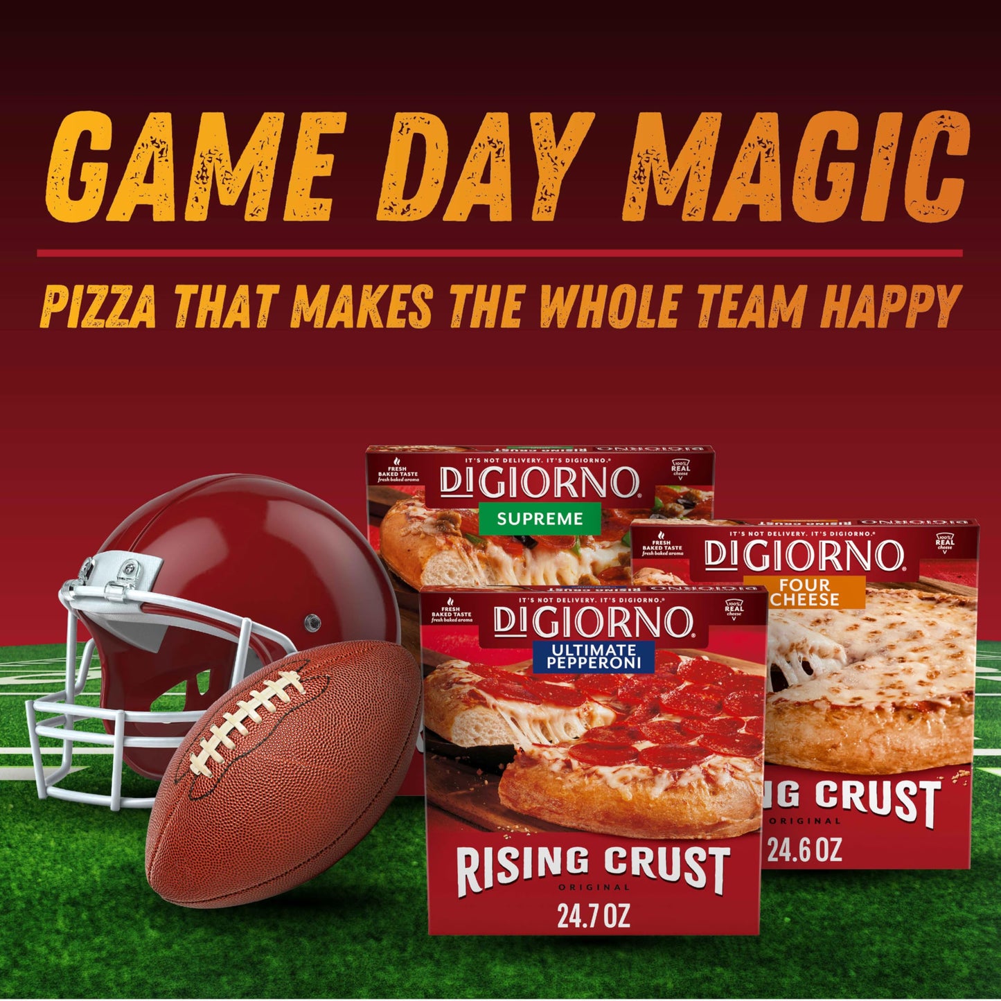Digiorno Frozen Pizza, Rising Crust Three Meat Pizza, 27.1Oz (Frozen) 27.1 oz