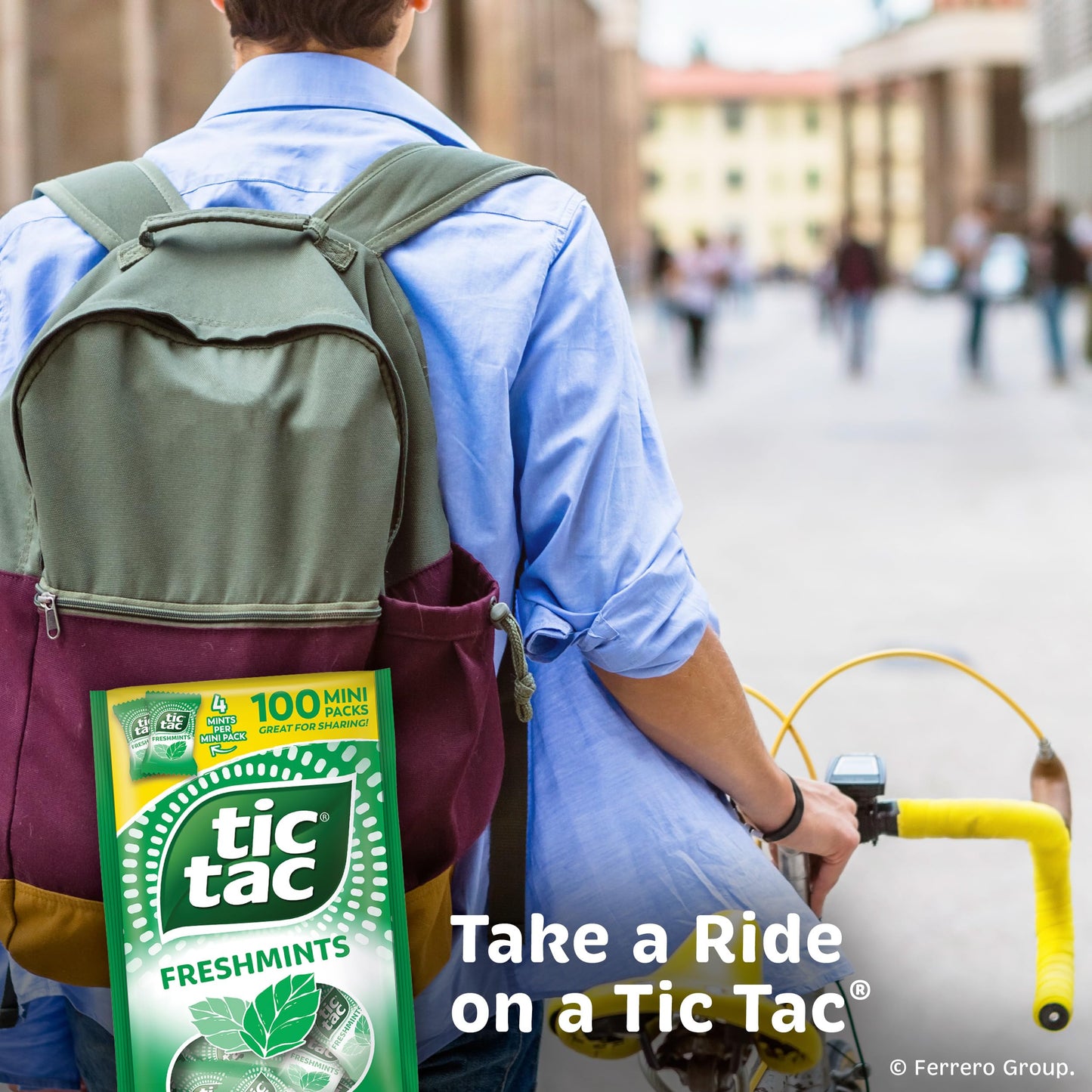 Tic Tac Freshmints  Bulk Bag with 100 Mini Packs (4 Mints each)  Share-Size  On-the-Go Mints  6.7 oz