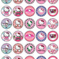 30 X Edible Cupcake Toppers Themed Of Hello Kitty Party Collection Of Edible Cake Decorations | Uncut Edible On Wafer Sheet