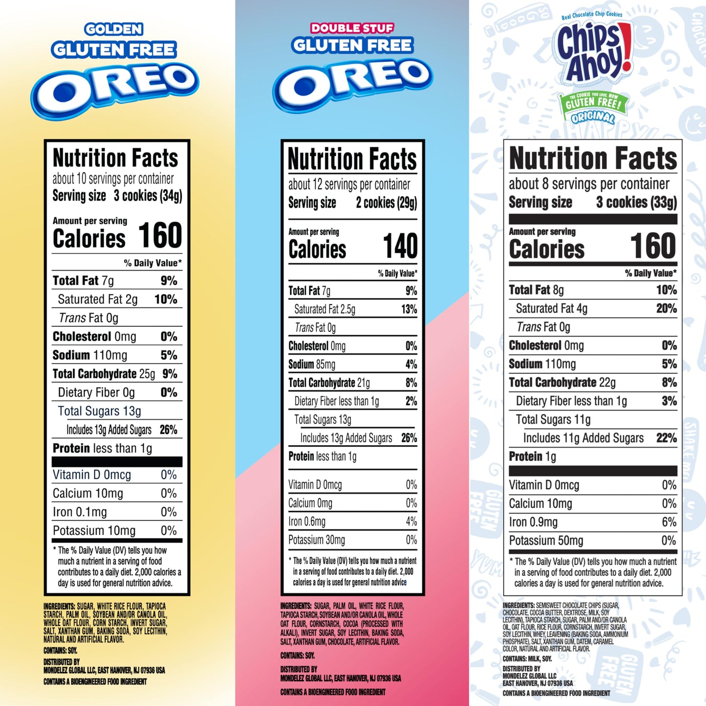 OREO and CHIPS AHOY! Gluten Free Cookies Variety Pack