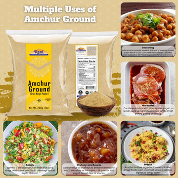 Rani Amchur Ground Powder Spice, 7oz (200g), All Natural, Vegan, Gluten Friendly, Non-GMO