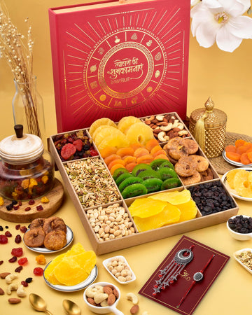 Rakhi For Bhaiya Bhabhi Rakhi Gift Pack Lumba Rakhi Set Dry Fruits Combo Pack Rakhi For Bhabhi Rakhi With Dry Fruits Red L10 Tra