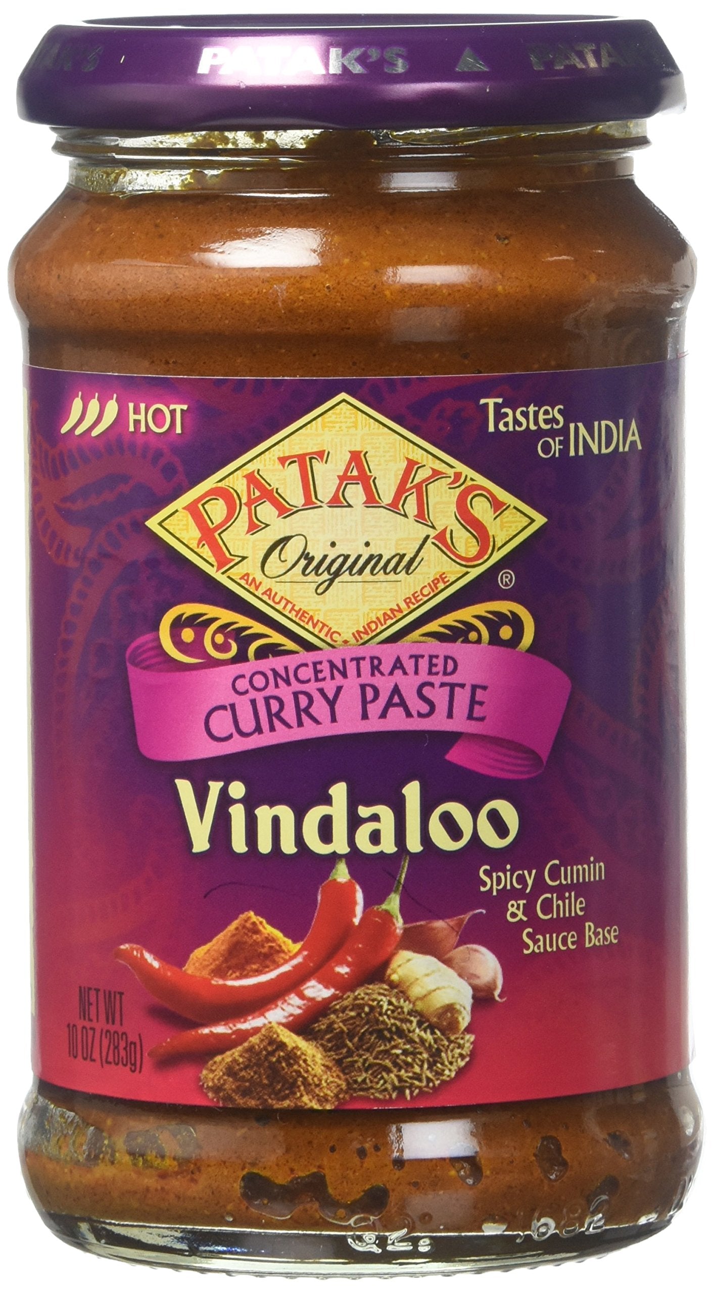 Pataks Paste Curry Vindaloo, 10 Oz