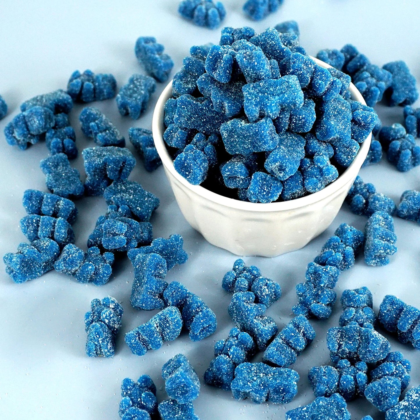 The Hampton Popcorn Company Dark Blue Gummy Bears, 2.2 Pound Bag, Blue Raspberry Flavored
