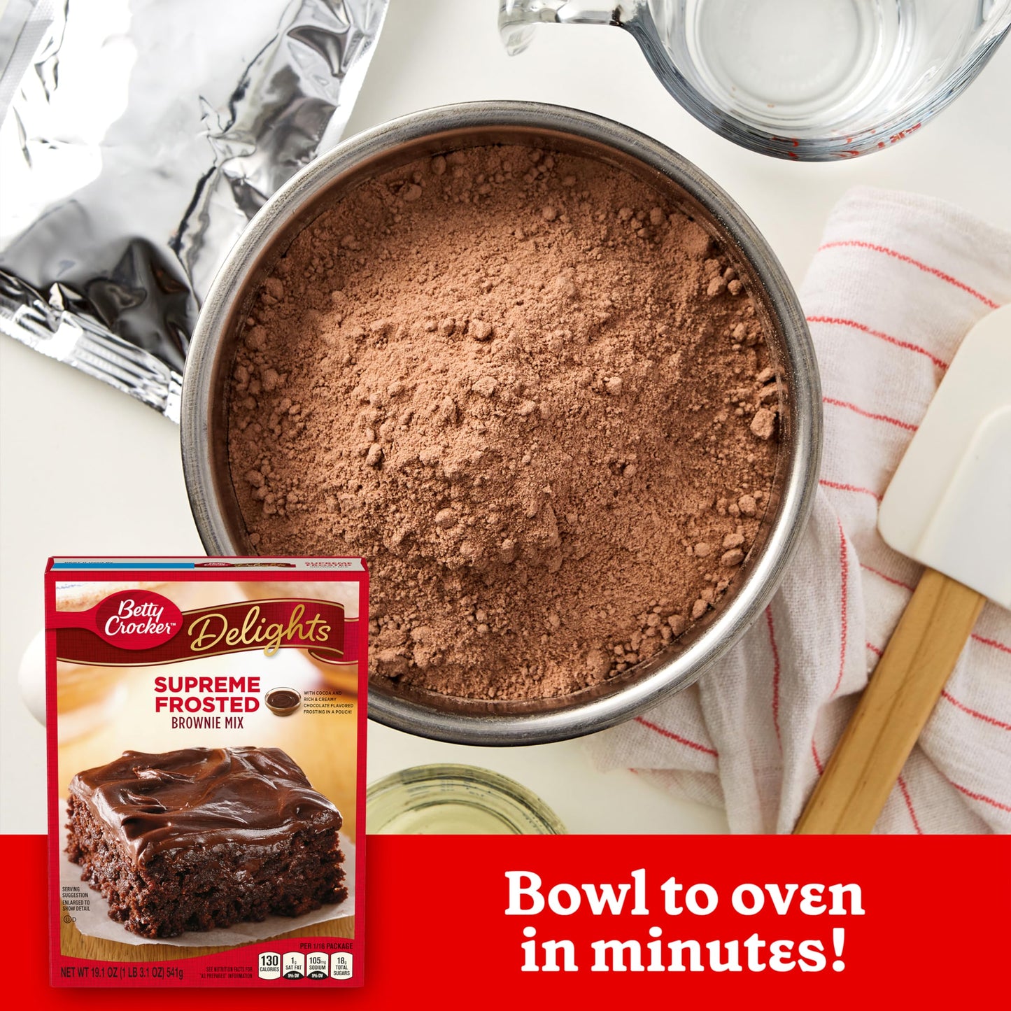 Betty Crocker Delights Supreme Frosted Brownie Mix, 19.1 oz. (Pack of 12)
