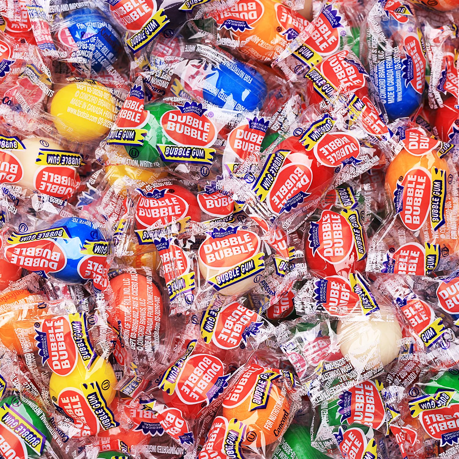 Gumballs For Kids - Assorted Double Bubble Gumballs - Individually Wrapped Gumballs - 12 Oz Chewing Bubble Gum - Assorted Gum Ba