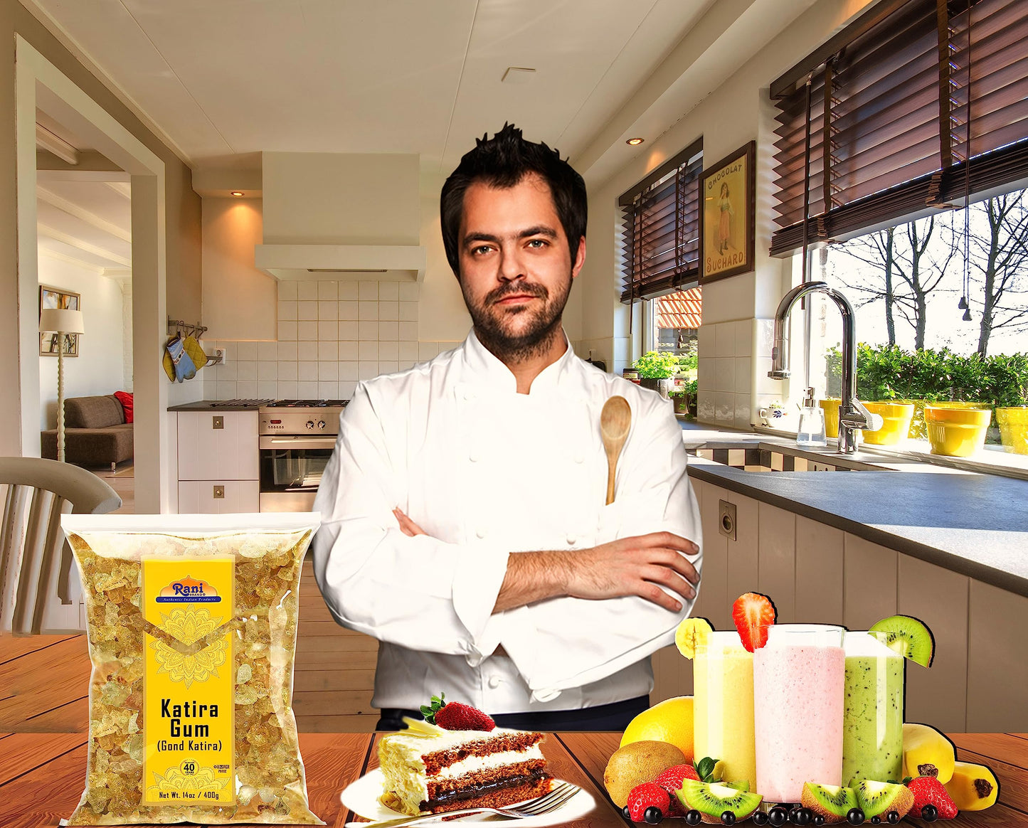 Rani Edible Gum Whole (Goonder Tragacanth Gum) 14oz - All Natural, Vegan, Gluten Friendly, NON-GMO, Indian Origin