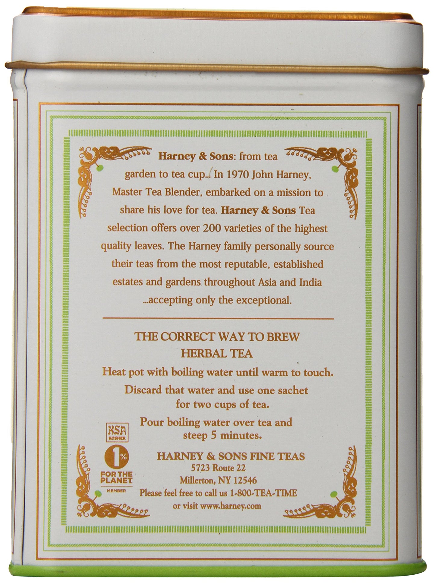 Harney And Sons Peppermint Tea, 20 Sachets 1.2 Oz