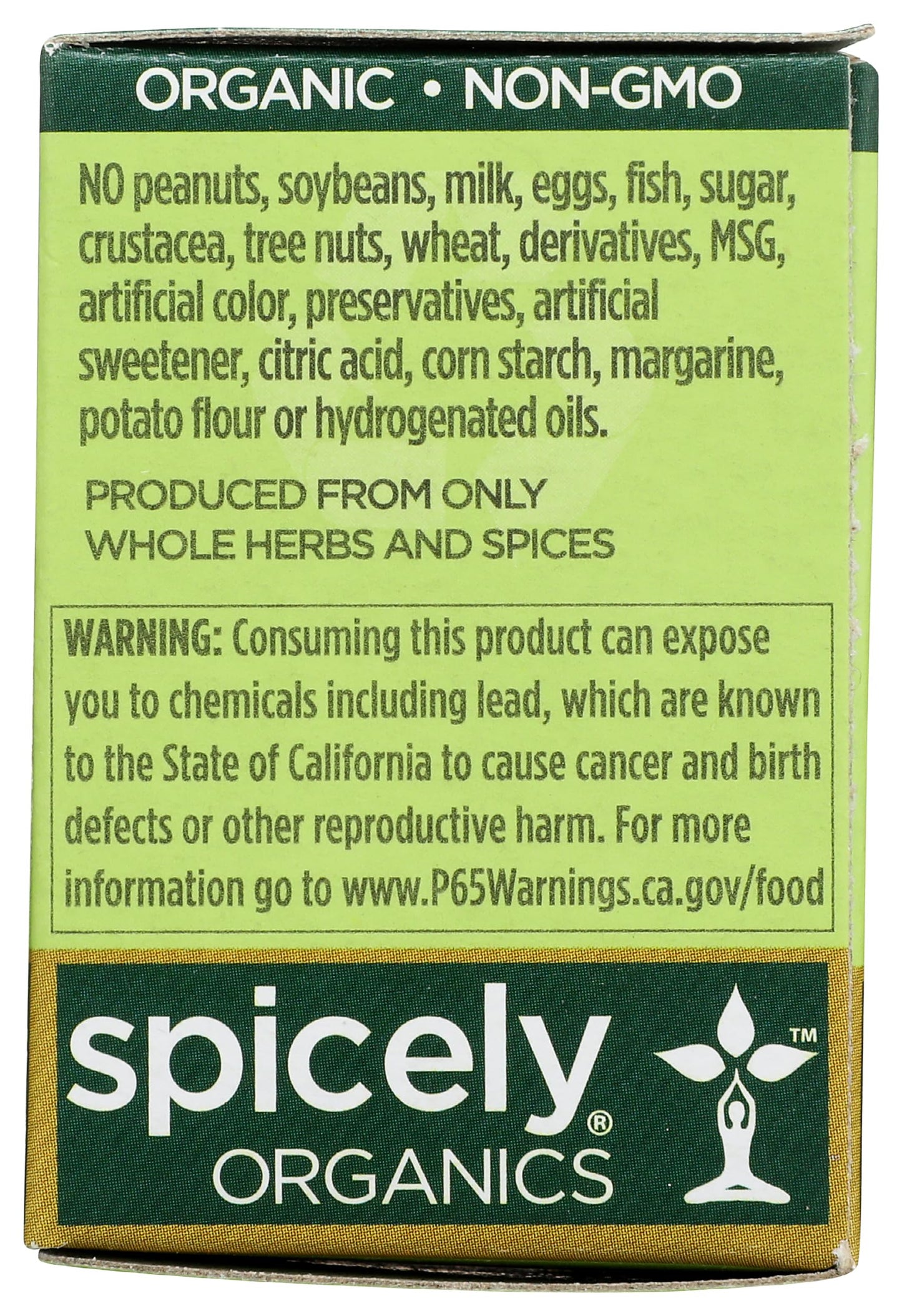 Spicely Organic Seasoning, Garlic Bread Salt Free, 0.4 Ounce
