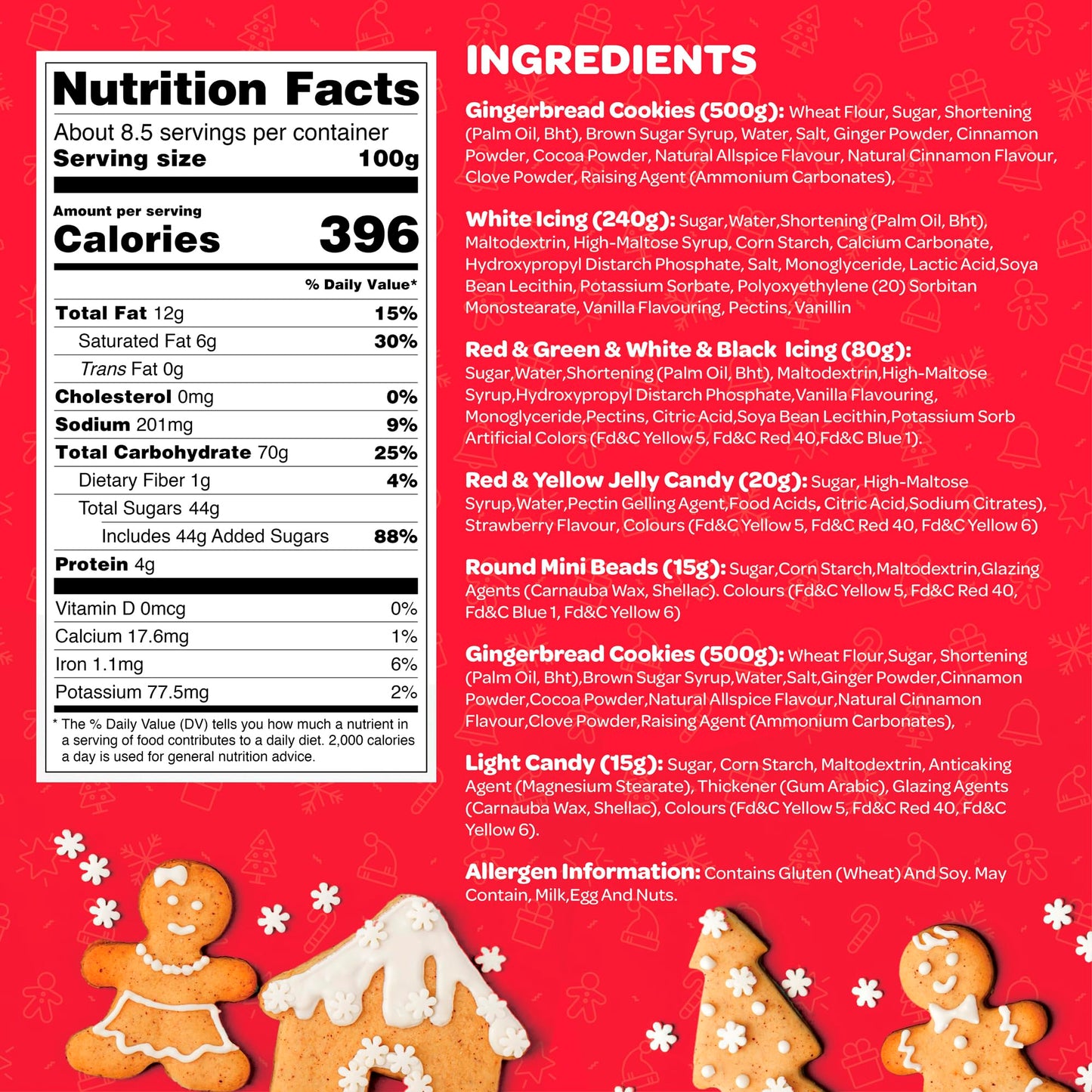Gingerbread House kit [Set of 8] Mini Village Gingerbread Decorating House Kit Fun Holiday Activity for Kids, Ease Crafted Groov