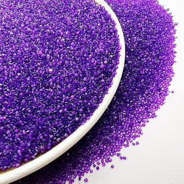 SE Si&Moos Purple Sanding Sugar Purple Edible Sparkling Sprinkles Sanding Sugar Crystals for Cookie Decorating Edible Glitter Ri