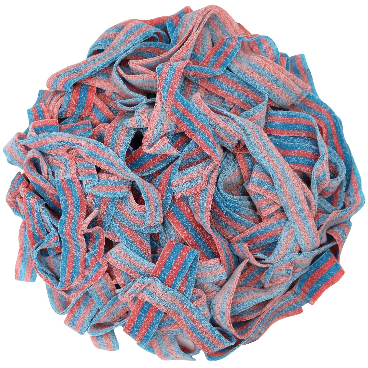 All Color Sour Gummy Belts (Blazpberry Red & Blue Raspberry, 2 Lb)