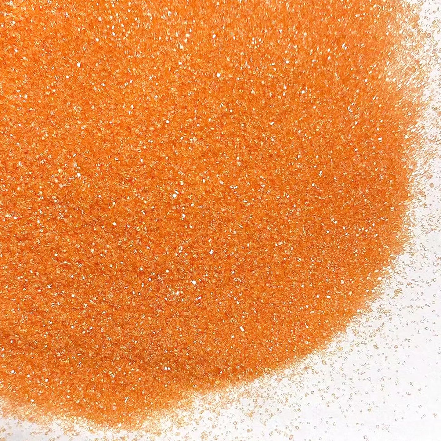 PhilaeEC Orange Sanding Sugar Edible Sparkling Crystals for Baking Cake Decoration Cookie Ice Cream Cupcake Toppers Wedding Part