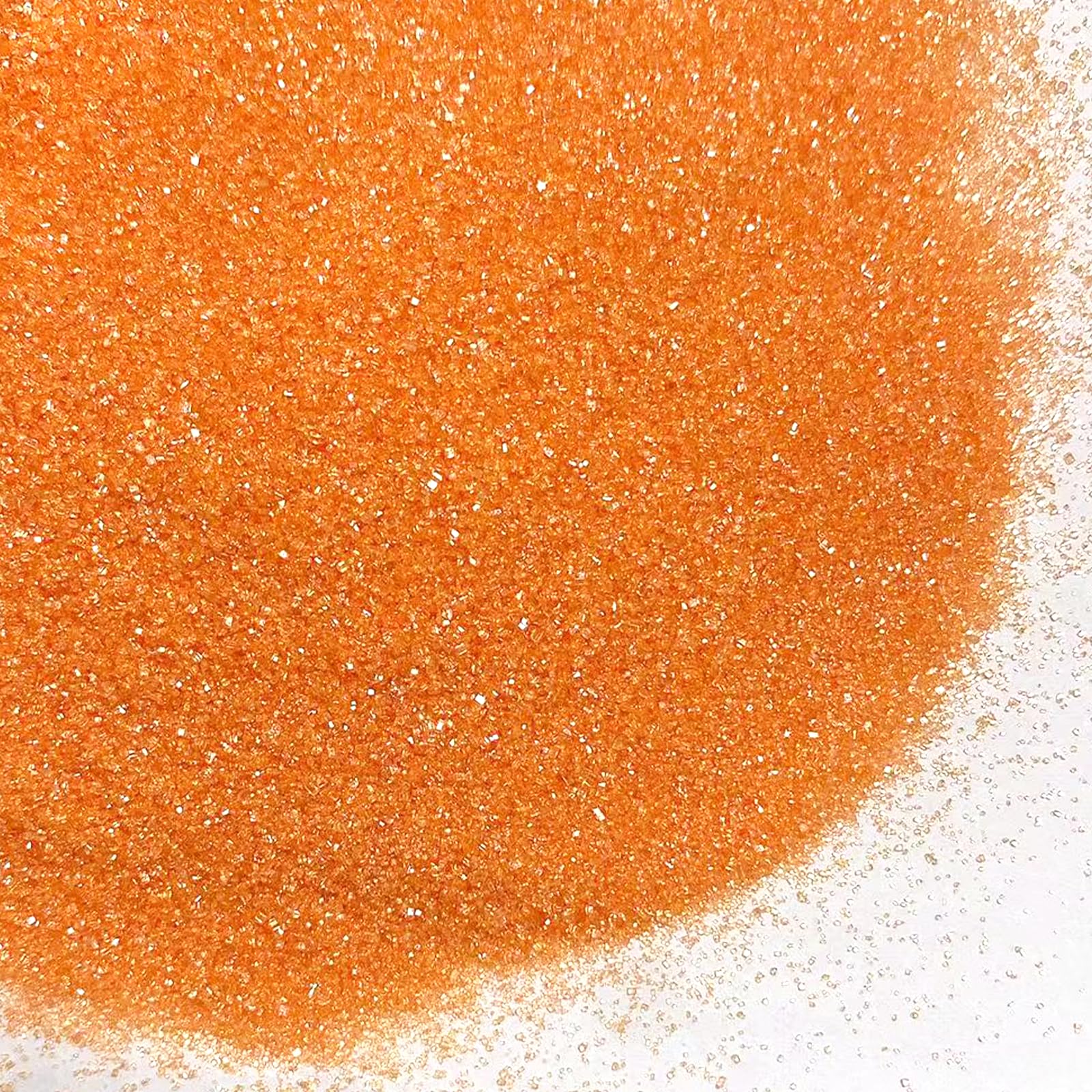 PhilaeEC Orange Sanding Sugar Edible Sparkling Crystals for Baking Cake Decoration Cookie Ice Cream Cupcake Toppers Wedding Part